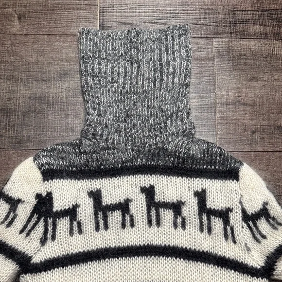 Joseph Roll Neck Peruvian jacquard Sweater